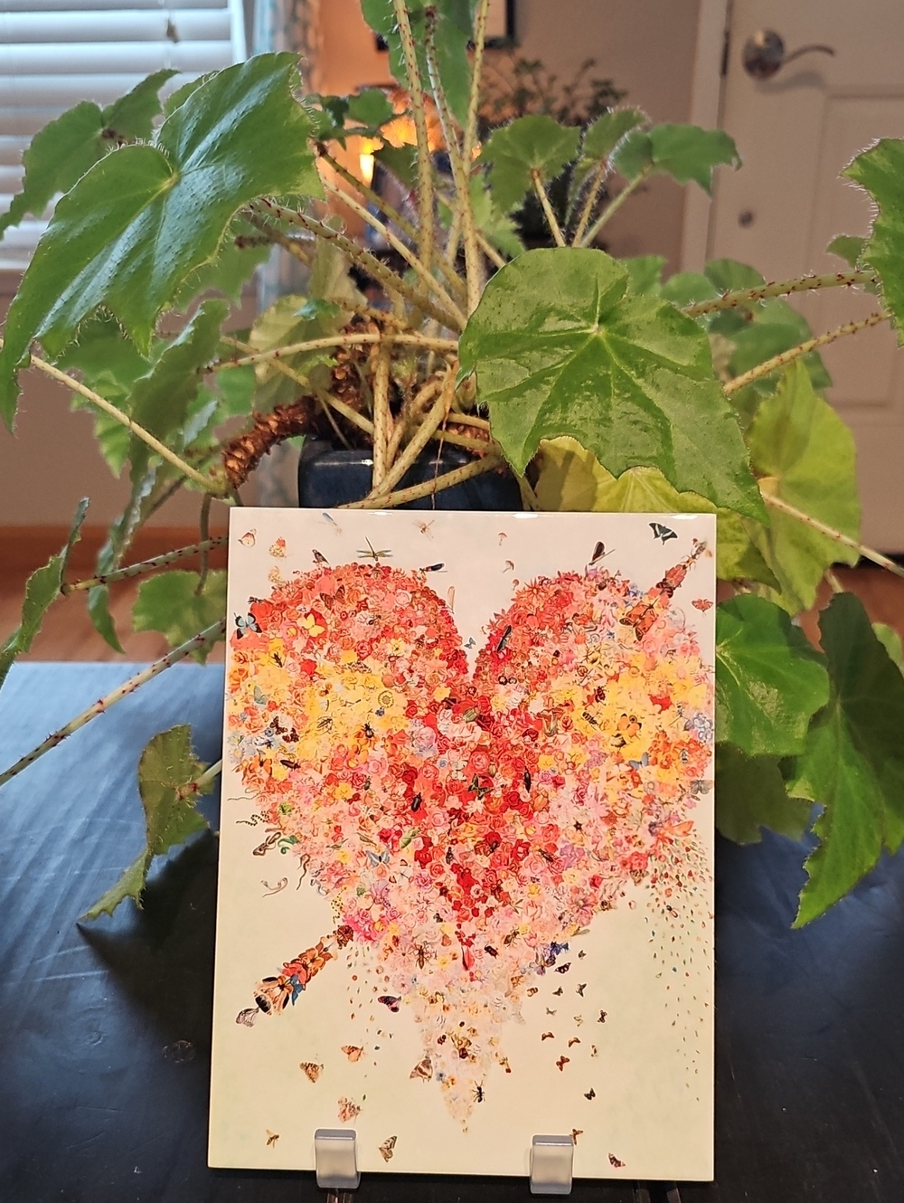 Floral Heart Tile - Multicolor - Picture 5 of 5